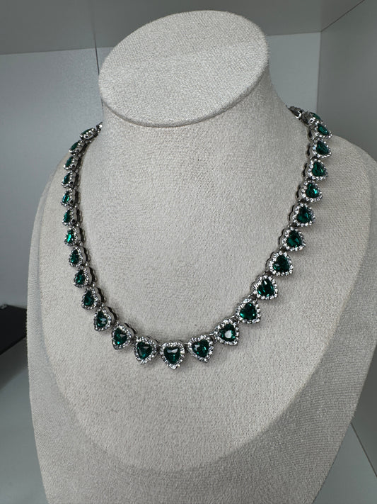 Collar glamour verde