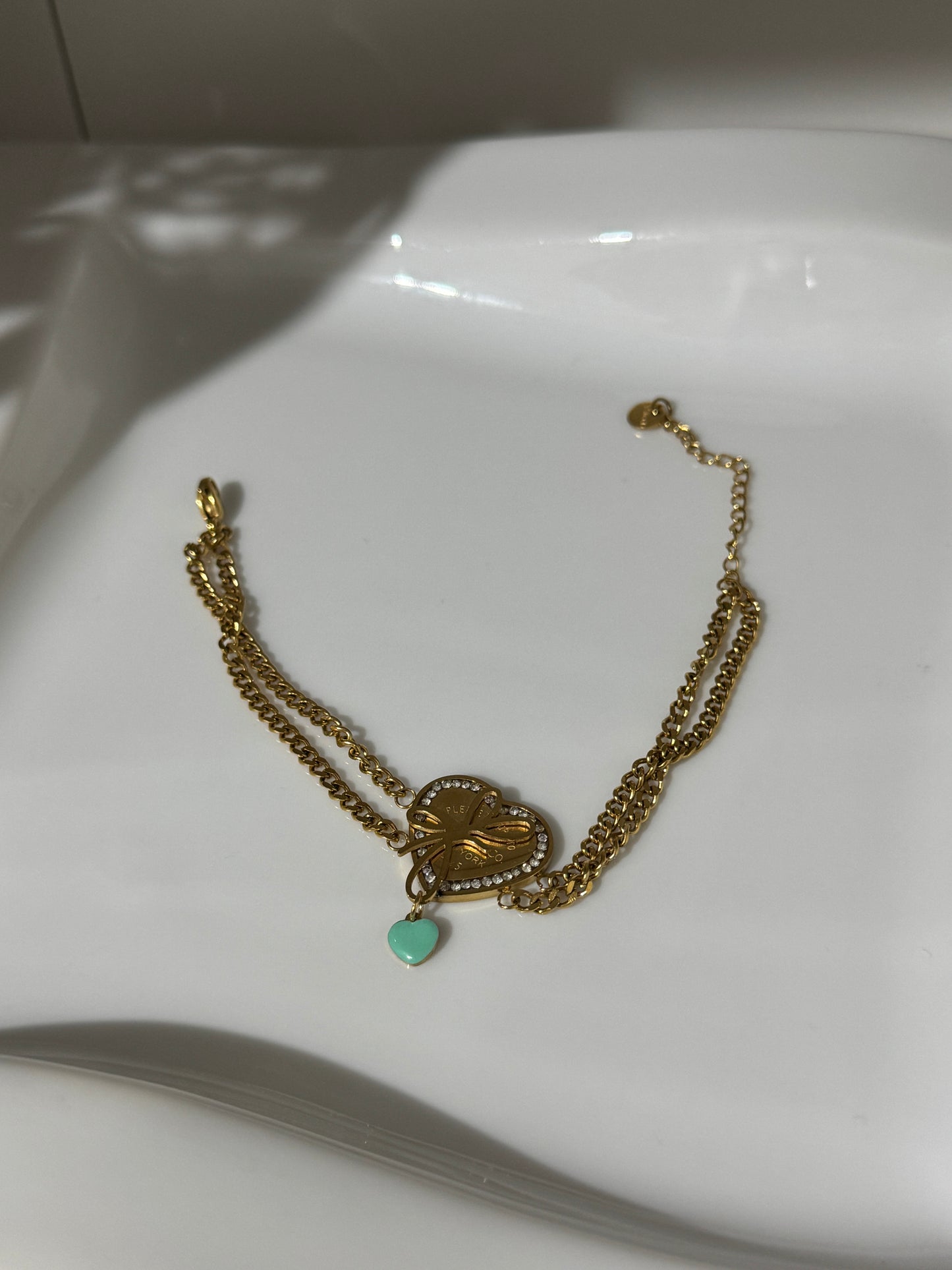 Pulsera corazón azul